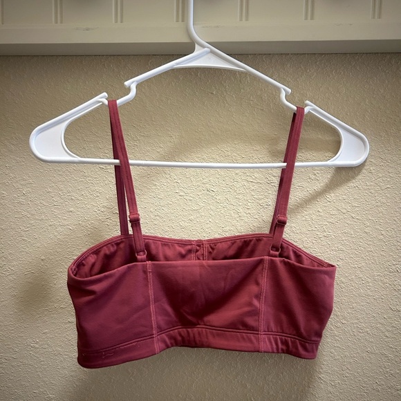 Gymshark Dark Pink Bandeau Sports Bra - Picture 2 of 3